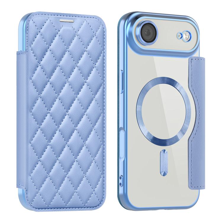 Shield Magsafe RFID Anti-theft Rhombus Leather Phone Case, For iPhone 17 Pro, For iPhone 17, For iPhone Air
