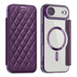 Shield Magsafe RFID Anti-theft Rhombus Leather Phone Case, For iPhone 17 Pro, For iPhone 17, For iPhone Air