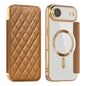 Shield Magsafe RFID Anti-theft Rhombus Leather Phone Case, For iPhone 17 Pro, For iPhone 17, For iPhone Air
