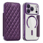 Shield Magsafe RFID Anti-theft Rhombus Leather Phone Case, For iPhone 17 Pro, For iPhone 17, For iPhone Air