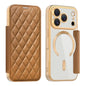 Shield Magsafe RFID Anti-theft Rhombus Leather Phone Case, For iPhone 17 Pro, For iPhone 17, For iPhone Air