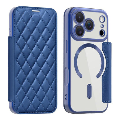 Shield Magsafe RFID Anti-theft Rhombus Leather Phone Case, For iPhone 17e / 16e, For iPhone 17 Pro Max, For iPhone 17 Pro