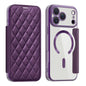 Shield Magsafe RFID Anti-theft Rhombus Leather Phone Case, For iPhone 18 Pro, For iPhone 18 Pro Max, For iPhone 17 Pro Max