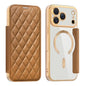 Shield Magsafe RFID Anti-theft Rhombus Leather Phone Case, For iPhone 18 Pro, For iPhone 18 Pro Max, For iPhone 17 Pro Max