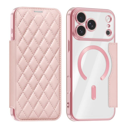 Shield Magsafe RFID Anti-theft Rhombus Leather Phone Case, For iPhone 18 Pro, For iPhone 18 Pro Max, For iPhone 17 Pro Max