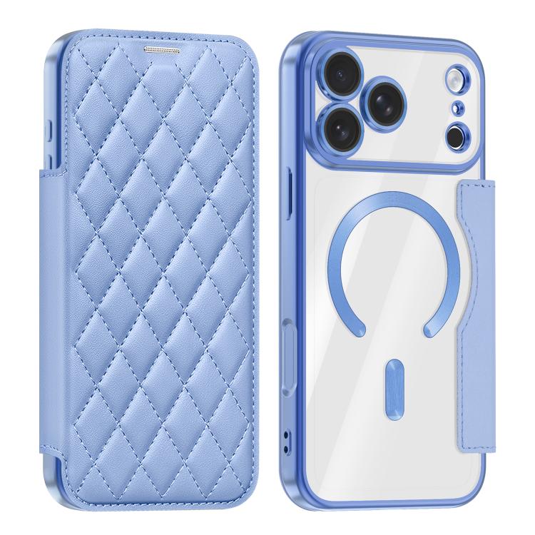 Shield Magsafe RFID Anti-theft Rhombus Leather Phone Case, For iPhone 18 Pro, For iPhone 18 Pro Max, For iPhone 17 Pro Max