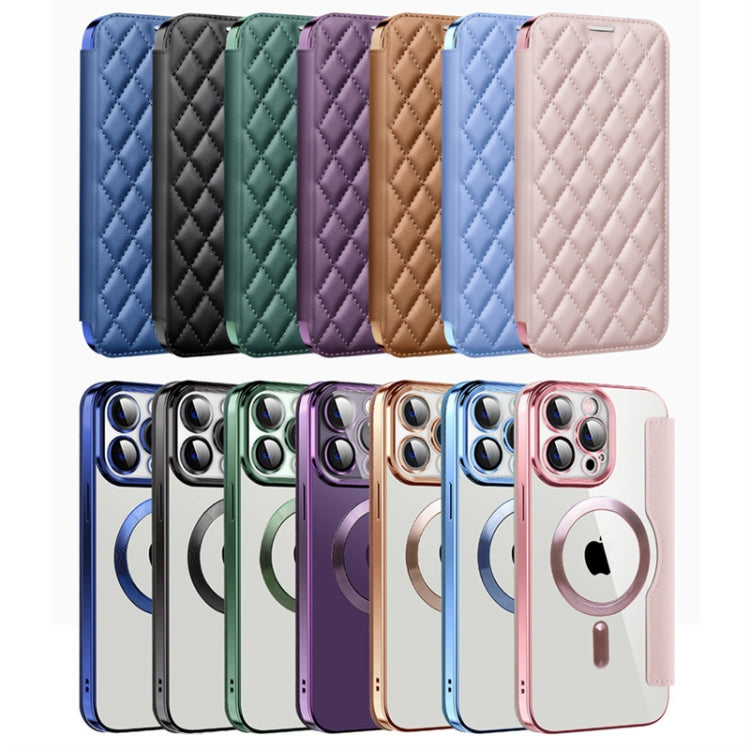 Shield Magsafe RFID Anti-theft Rhombus Leather Phone Case, For iPhone 11 Pro Max, For  iPhone 11, For iPhone 17e / 16e