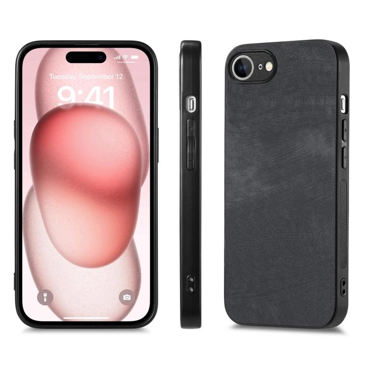 Vintage Leather PC Back Cover Phone Case, For iPhone 17e / 16e, For iPhone 17 Pro Max, For iPhone 17 Pro, For iPhone 17