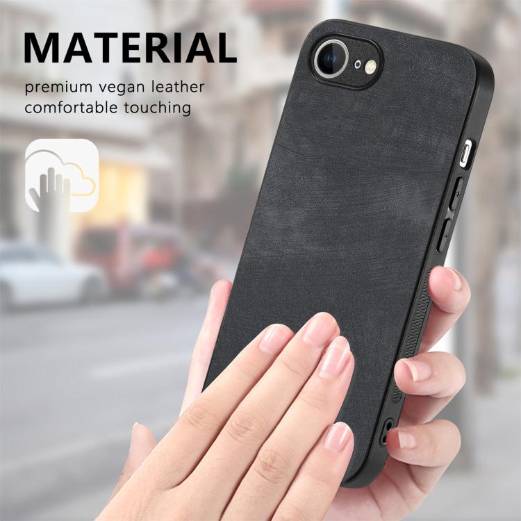 Vintage Leather PC Back Cover Phone Case, For iPhone 17e / 16e, For iPhone 17 Pro Max, For iPhone 17 Pro, For iPhone 17