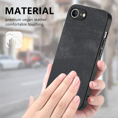 Vintage Leather PC Back Cover Phone Case, For iPhone 17e / 16e, For iPhone 17 Pro Max, For iPhone 17 Pro, For iPhone 17