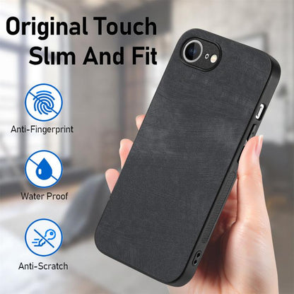 Vintage Leather PC Back Cover Phone Case, For iPhone 17e / 16e, For iPhone 17 Pro Max, For iPhone 17 Pro, For iPhone 17