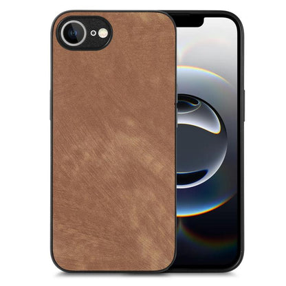 Vintage Leather PC Back Cover Phone Case, For iPhone 17e / 16e, For iPhone 17 Pro Max, For iPhone 17 Pro, For iPhone 17