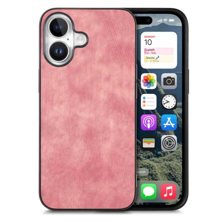 Vintage Leather PC Back Cover Phone Case, For iPhone 17e / 16e, For iPhone 17 Pro Max, For iPhone 17 Pro, For iPhone 17