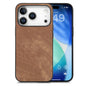 Vintage Leather PC Back Cover Phone Case, For iPhone 17e / 16e, For iPhone 17 Pro Max, For iPhone 17 Pro, For iPhone 17