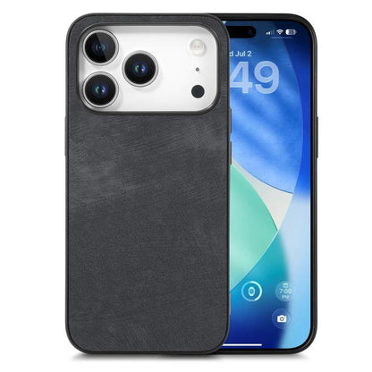 Vintage Leather PC Back Cover Phone Case, For iPhone 17e / 16e, For iPhone 17 Pro Max, For iPhone 17 Pro, For iPhone 17