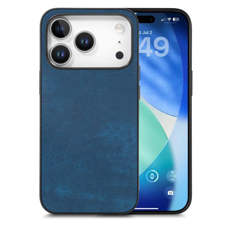 Vintage Leather PC Back Cover Phone Case, For iPhone 17e / 16e, For iPhone 17 Pro Max, For iPhone 17 Pro, For iPhone 17