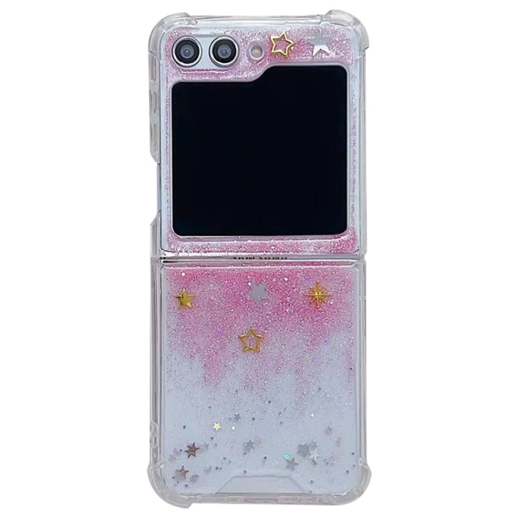 Glitter Meteor  Shockproof Epoxy TPU Phone Case, For Samsung Galaxy Z Flip7 FE / Flip6, For Samsung Galaxy Z Flip5, For Samsung Galaxy Z Flip4, For Samsung Galaxy Z Flip3