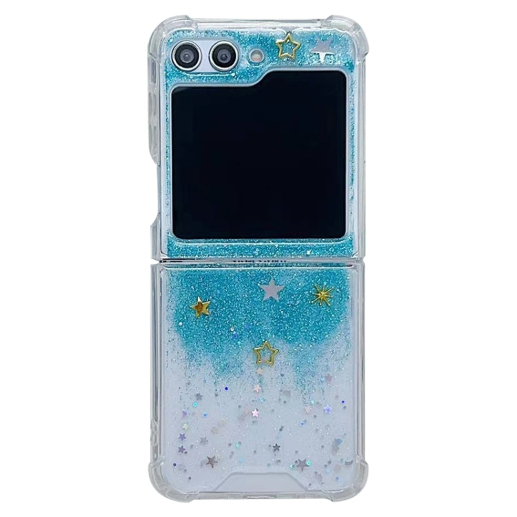 Glitter Meteor  Shockproof Epoxy TPU Phone Case, For Samsung Galaxy Z Flip7 FE / Flip6, For Samsung Galaxy Z Flip5, For Samsung Galaxy Z Flip4, For Samsung Galaxy Z Flip3