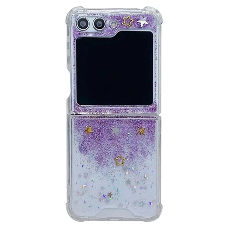 Glitter Meteor  Shockproof Epoxy TPU Phone Case, For Samsung Galaxy Z Flip7 FE / Flip6, For Samsung Galaxy Z Flip5, For Samsung Galaxy Z Flip4, For Samsung Galaxy Z Flip3