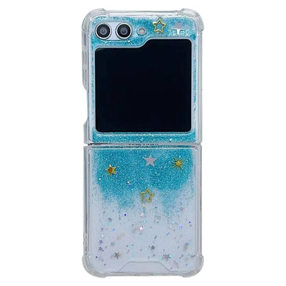 Glitter Meteor  Shockproof Epoxy TPU Phone Case, For Samsung Galaxy Z Flip7 FE / Flip6, For Samsung Galaxy Z Flip5, For Samsung Galaxy Z Flip4, For Samsung Galaxy Z Flip3