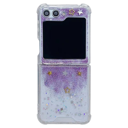 Glitter Meteor  Shockproof Epoxy TPU Phone Case, For Samsung Galaxy Z Flip7 FE / Flip6, For Samsung Galaxy Z Flip5, For Samsung Galaxy Z Flip4, For Samsung Galaxy Z Flip3