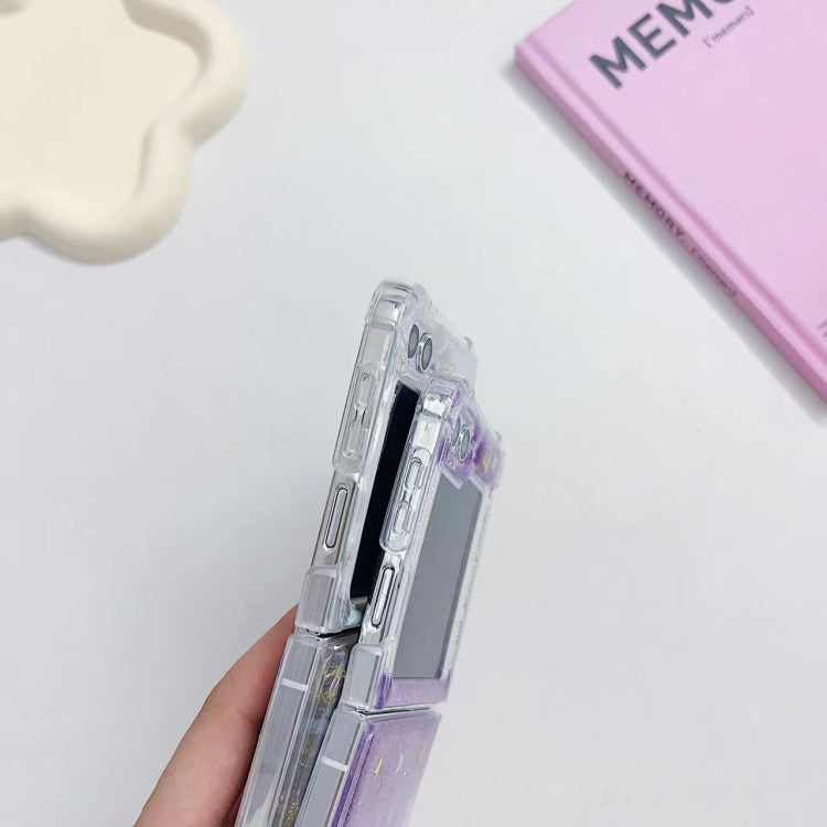 Glitter Meteor  Shockproof Epoxy TPU Phone Case, For Samsung Galaxy Z Flip7 FE / Flip6, For Samsung Galaxy Z Flip5, For Samsung Galaxy Z Flip4, For Samsung Galaxy Z Flip3