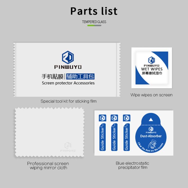 PINWUYO 9H 2.5D Full Screen Tempered Glass Film, For vivo V60 Lite Global, For vivo S30 Pro mini, For vivo S30, For vivo X200 FE, For vivo iQOO Z10 Turbo / Z10 Turbo Pro, For vivo X200s, For vivo iQOO Z10x, For vivo T4x / iQOO Z10x, For vivo Y29s / Y04...