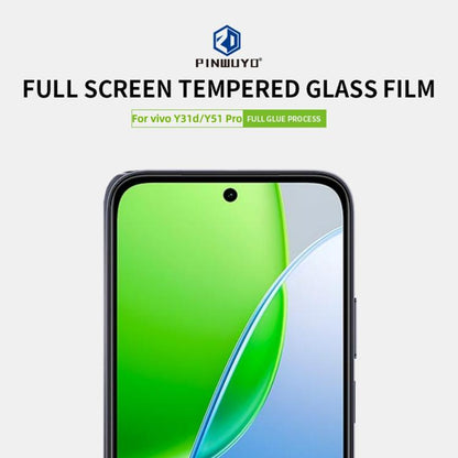 PINWUYO 9H 2.5D Full Screen Tempered Glass Film, For vivo Y31d / Y51 Pro, For vivo iQOO Z11, For vivo Y21 5G / Y05 / Y11 5G, For vivo T5X, For vivo X300s Unlock, For vivo V70 FE, For vivo iQOO Z11x, For vivo X200T 5G Unlock, For vivo iQOO15 Ultra Unloc...