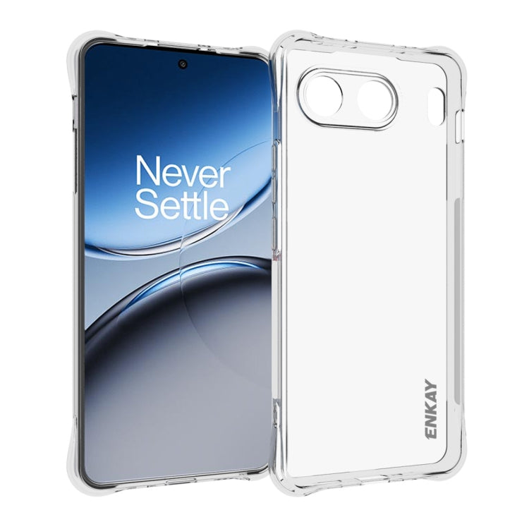 ENKAY Hat-Prince Transparent TPU Shockproof Phone Case, For OnePlus Nord 6, For OnePlus Ace 6, For OnePlus 15, For OnePlus 13T, For OnePlus 13, For OnePlus Nord 4, For OnePlus Ace 3V 5G, For OnePlus Nord CE4, For OnePlus Ace 3 5G, For OnePlus Ace 2 Pro...