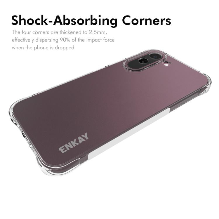 ENKAY Hat-Prince Transparent TPU Shockproof Phone Case, For OnePlus N6x 5G Global, For OnePlus N6 5G Global, For OnePlus Nord 6, For OnePlus Ace 6, For OnePlus 15, For OnePlus 13T, For OnePlus 13, For OnePlus Nord 4, For OnePlus Ace 3V 5G              ...