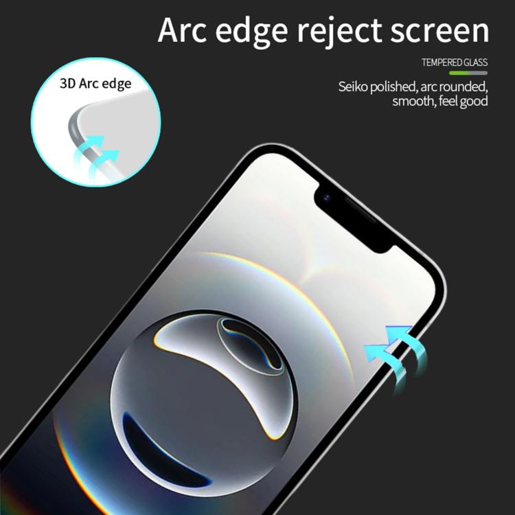MOFI 9H 3D Explosion-proof Curved Screen Tempered Glass Film, For iPhone 17e / 16e, For iPhone 17 Pro Max, For iPhone 17 Pro, For iPhone 17, For iPhone Air, For iPhone 16 Pro Max, For iPhone 16 Pro, For iPhone 16 Plus, For iPhone 16, For iPhone 15 Pro ...