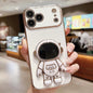 Electroplating Astronaut Holder Phone Case, For iPhone 17e / 16e, For iPhone 17 Pro Max, For iPhone 17 Pro, For iPhone 17