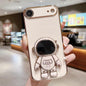 Electroplating Astronaut Holder Phone Case, For iPhone Air, For iPhone 16 Pro Max, For iPhone 16 Pro, For iPhone 16 Plus