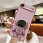 Electroplating Astronaut Holder Phone Case, For iPhone Air, For iPhone 16 Pro Max, For iPhone 16 Pro, For iPhone 16 Plus