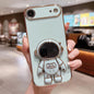 Electroplating Astronaut Holder Phone Case, For iPhone Air, For iPhone 16 Pro Max, For iPhone 16 Pro, For iPhone 16 Plus