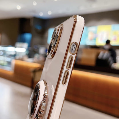 Electroplating Astronaut Holder Phone Case, For iPhone 16, For iPhone 15 Pro Max, For iPhone 15 Pro, For iPhone 15 Plus