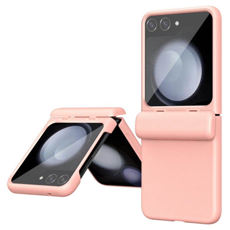 Integrated Film Plain Leather Phone Case, For Samsung Galaxy Z Flip6 / Flip7 FE