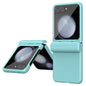 Integrated Film Plain Leather Phone Case, For Samsung Galaxy Z Flip6 / Flip7 FE