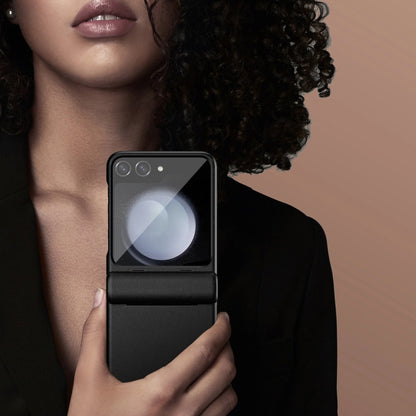 Integrated Film Plain Leather Phone Case, For Samsung Galaxy Z Flip6 / Flip7 FE