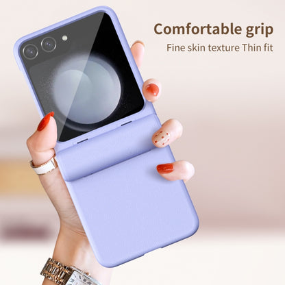 Integrated Film Plain Leather Phone Case, For Samsung Galaxy Z Flip6 / Flip7 FE