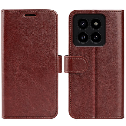R64 Texture Horizontal Flip Leather Phone Case, For Xiaomi Redmi Turbo 3, For Xiaomi Redmi A3, For Xiaomi Redmi Note 13 4G, For Xiaomi Redmi K70E, For Xiaomi 14 Ultra, For Xiaomi 14 Pro