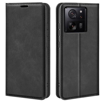 Retro-skin Magnetic Suction Leather Phone Case, For Xiaomi Redmi Note 13 Pro 5G, For Xiaomi Redmi K70, For Xiaomi 13T, For Redmi Note 15 Pro+ Global 163.3mm
