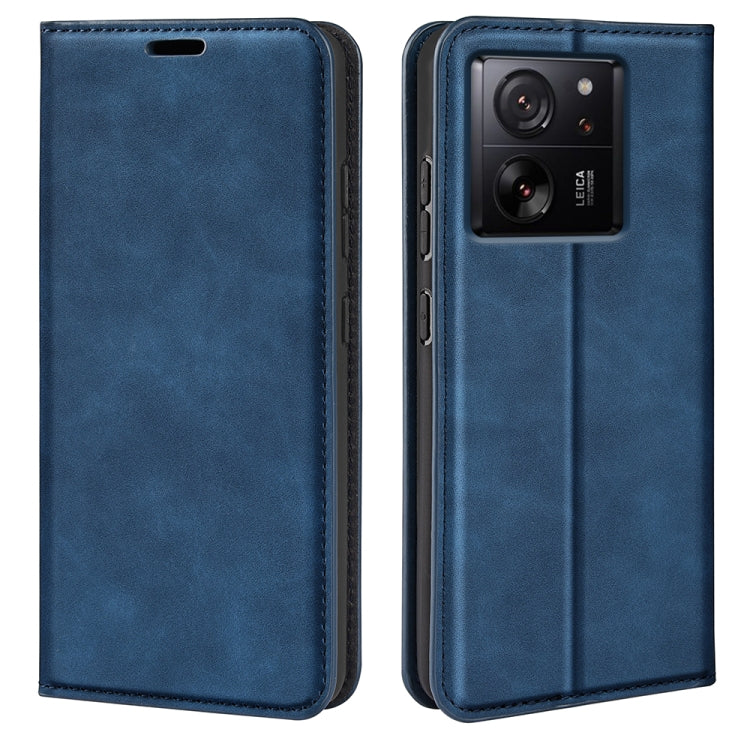 Retro-skin Magnetic Suction Leather Phone Case, For Xiaomi Redmi Note 13 Pro+, For Xiaomi Redmi Note 13 Pro 5G, For Xiaomi Redmi K70, For Xiaomi 13T