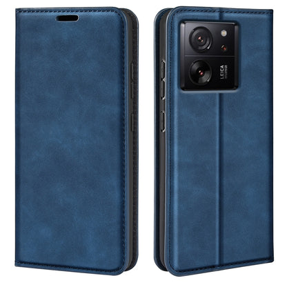 Retro-skin Magnetic Suction Leather Phone Case, For Xiaomi Redmi Note 13 Pro 5G, For Xiaomi Redmi K70, For Xiaomi 13T, For Redmi Note 15 Pro+ Global 163.3mm