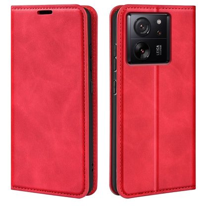 Retro-skin Magnetic Suction Leather Phone Case, Series 1