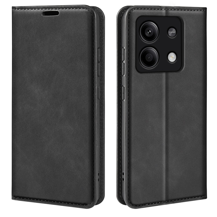 Retro-skin Magnetic Suction Leather Phone Case, For Xiaomi 14 Pro, For Xiaomi 14, For Xiaomi Redmi Note 13 5G, For Xiaomi Redmi 13C