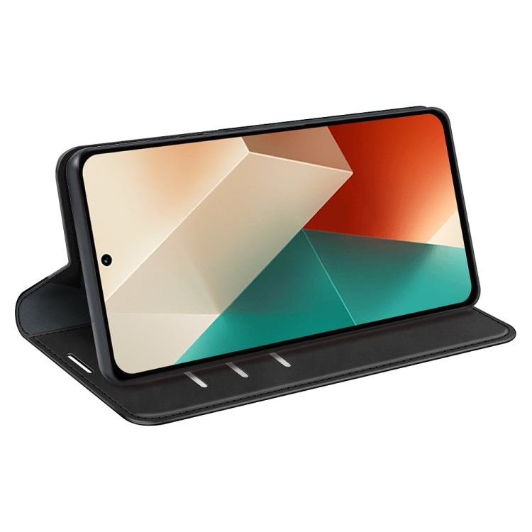 Retro-skin Magnetic Suction Leather Phone Case, For Xiaomi Redmi Note 13 5G, For Xiaomi Redmi 13C, For Xiaomi Redmi Note 13 Pro+, For Xiaomi Redmi Note 13 Pro 5G