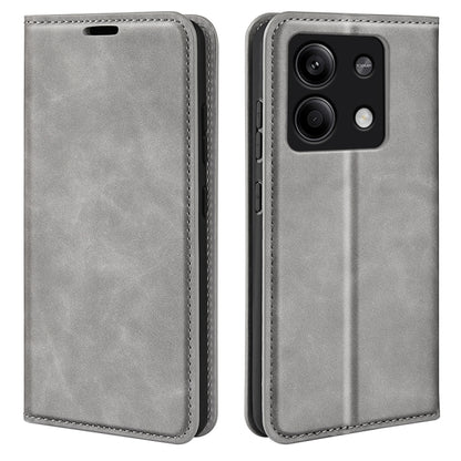 Retro-skin Magnetic Suction Leather Phone Case, For Xiaomi 14 Pro, For Xiaomi 14, For Xiaomi Redmi Note 13 5G, For Xiaomi Redmi 13C