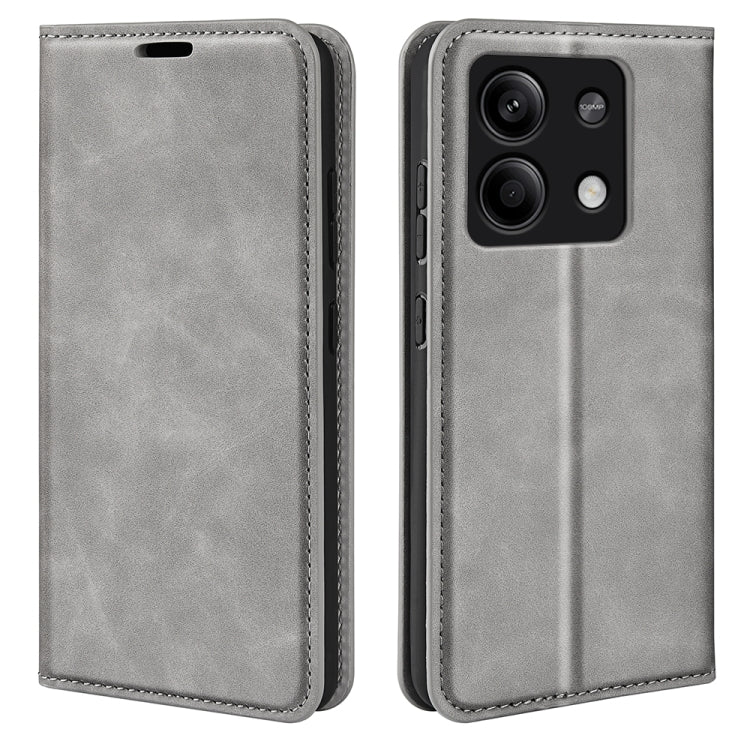 Retro-skin Magnetic Suction Leather Phone Case, For Xiaomi 14, For Xiaomi Redmi Note 13 5G, For Xiaomi Redmi 13C, For Xiaomi Redmi Note 13 Pro+