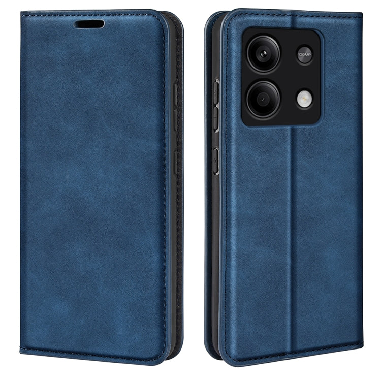 Retro-skin Magnetic Suction Leather Phone Case, For Xiaomi 14 Pro, For Xiaomi 14, For Xiaomi Redmi Note 13 5G, For Xiaomi Redmi 13C